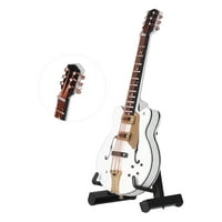 Gupbes igračka gitara, sitna gitara, gitarski model Mini izvrstan bijeli muzički instrument za rukotvorište