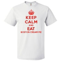 Držite miran i jedite boston krem ​​pite majica smiješnog dar