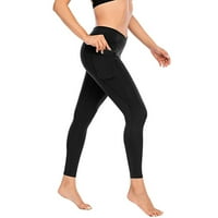 Joga hlače za žene plus veličina duge set Fitness Women Vježbajte džepne tajice Fitness Sportski trčanje