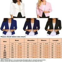 Voguele Women Blazer Solid Boja Poslovne jakne dugih rukava Blazers Office Cardigan Jakna Elegantni