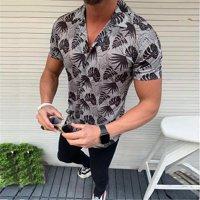Corashan Fit košulje Muška ljetne modne majice Ležerne prugaste košulje s kratkim rukavima Toofandy