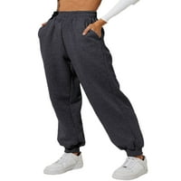 Glonme dame jogger hlače Čvrsto-pantalone sa čvrstim bojama Hlače sa visokim strukom Dno za žene udobnosti