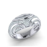 Prirodno 0,75ct okrugli rez dijamantski ženski modernski zaručni zaručni zaručni zaručni zaručni bend,