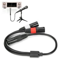 Mavis Laven XLR mužjak do dual xlr muški kabel, 5-polni XLR muški kabel, Jorindo JD 5-pinski XLR muški do dva-polnog XLR muški kabel Y-razdjelnik audio adapter kabel