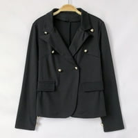Dugi jakne za blazer za žene Vintage Solid dugi rukav kardigan kaput Svečano habanje TOP-ovi pantalone