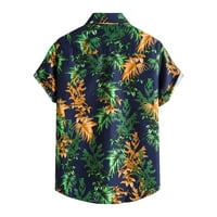 Strugten Proljeće i ljetna muška majica na plaži Havajska majica s kratkim rukavima Havajska majica
