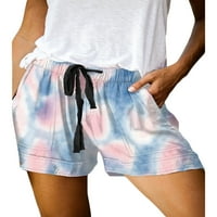 Haite Dame kratke vruće hlače čipkani mini pantni nacrtavajući elastični struk dno salon ljetni plažni