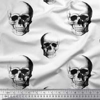 Soimoi Satin Silk tkanina Horror lobanja Halloween Print šivaći tkaninu širok