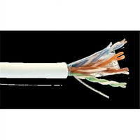Liberty Wire & Cable 24-4p-P-L5SH-BLK Kategorija 5E F & UTP EN Series Plenum AWG pair oklopljeni kabel, crni