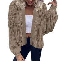 Simu ženski jesen Ležerni trendy džemper Ženski džemper za pletenje dugih rukava preveliki pleteni kardigani dugih rukava dugih rukava