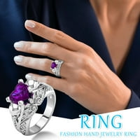CPTFADH Prstenovi za žene Žene Ring COROPLE ZIRCON Vjenčanje nakita Prstenje veličine Legura 6 - Poklon prst