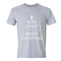 Xtrafly odjeća drži mirno veseli božićno drvo - ružna božićna majica Elf muškarci za žene majice