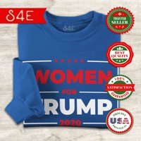S4E Muške žene za Trump Crewneck Dukserirt Srednja kraljevska plava