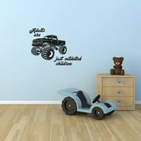 Zastarena djeca Citati Corte Monster Truck Toy Naljepnica za automobile Art Decal za djevojke Dječaci