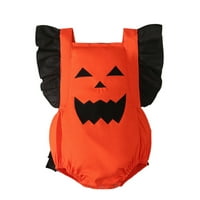 Noć vještica za dječake Dječji dječaci Djevojke Pumpkin Strap Romper Bodysuit Outfits Halloween Baby