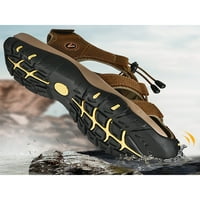 Avamo Muške kuke-petlje Fisherman cipele na plaži Kožni ravni rimski gladijator sandala sa lučnim nosačem