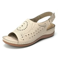 Luiyenes sandale prozračne zavirivanje klinovi Ljetne žene modne cipele na plaži Toe šuplje ženske sandale