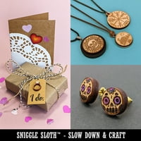 Kawaii Slatko lice Sumnjivo drvo mini čari oblikuje DIY Craft nakit - sa rupom - razne veličine