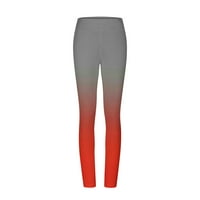 Oalirro joga hlače Žene ravne noge gležnjače crvene udobne joge hlače za žene s