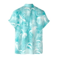 Muške majice Skraće s kratkim rukavima Summer Ležerne prilike tiskane modne bluze majice za muškarce