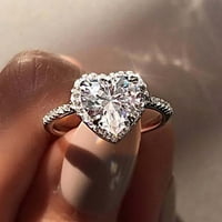 Nakit izvrsno srce prsten za angažman za vjenčanje nakit dodaci poklon