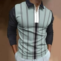 Muška modna labava remel sa zatvaračem 3D digitalni tisak dugih rukava Torp majica za majicu Top Muška