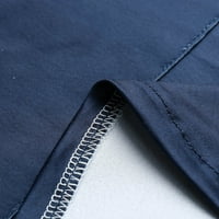 Badymincsl ženski modni kratki rukav V-izrez V-izrez Radna uniforma za ispis džepnih bluza