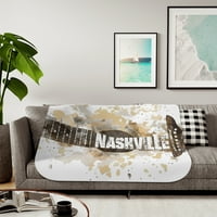 Prekrivač Nashville Sherpa, dvije boje, bacanje pokrivača, kućni dekor