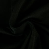 Ženski bluze Ženska ležerna modna ljetna majica V-izrez tiskani kratkih rukava crni m
