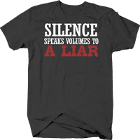 Tišina govori o količinama lažljivim grafičkim majicama Xlage tamno siva