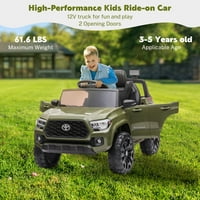 12V djeca licencirana toyota tacoma električna vozila, vožnja kamionom na udaljenom automobilu W daljinski
