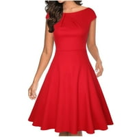 Crvene haljine za žene Ljetne modne haljine veličine m