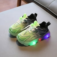 Fattazi dječje tenisice boja gradijentne LED svjetlosne cipele tata cipele čipke meke potplate