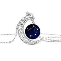 Clearance ispod $ cotonie ljubitelji univerzum sazvjeznica Mjesec ogrlica Vremenska privjesak ogrlica
