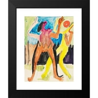 Ernst Ludwig Kirchner Black Modern Framed Museum Art Print pod nazivom - Par-aplaying par