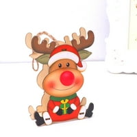 Božićno svjetlosni viseći dekor kreativni užaren crveni nos ELK Design Drveni viseći privjesak Izgled