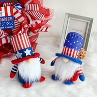 Patriotski gnomi bez like za lutke domoveni kratki ukrasi za ladicu ELF DWARF DIY za odmor za odmor