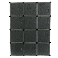 'Force Cube Skladištenje 12-kocki ormar za skladištenje polica za skladištenje kockica Organizator DIY Closet ormar sa vratima