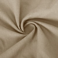 Ženske odjeće Ležerne prilike pamučne posteljine košulje dugih rukava Loose High Squik široke noge Palazzo