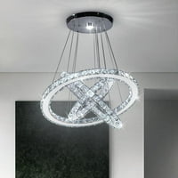 Moderni kristalni lusteri LED lusterski privjesci za privjesak svjetla luster prstenje privjesak svjetlo