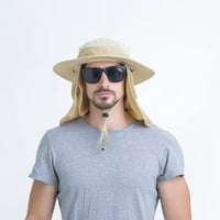 Vanjski šešir za sunčanje s uklonjivim vratima za rub za petivač za petivu safari upf 50+ UV zaštita od sunca kapka Mreža Boonie Hat.eastjing