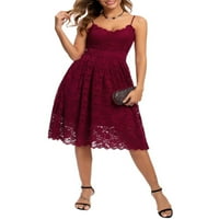 Blotona žene Vintage bez rukava bez rukava cvjetna maxi haljina ljetne špagete V V izrez A-line haljina