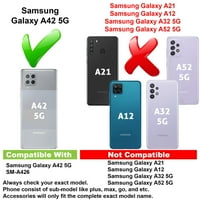 Vibecover tanak slučaj kompatibilan je za Samsung Galaxy A 5G, ukupne straže fle tpu cover, krofne jednorog