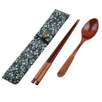 FOLZERY japanski vintage drveni štapići kašika za kašiku poklon