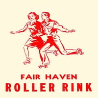Fair Haven Roller Rink Poster Print autor retrorollers Retrorollers