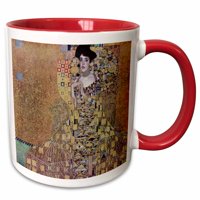 3Droza Portriat Adele Bloc-Bauer I by Gustav Klimt - Dva tonska crvena krigla, 11 unca
