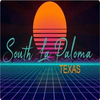 Južni La Paloma Texas Frižider Magnet Retro Neon Design