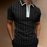 Crna havajska majica za muškarce Muškarci Proljeće i ljetni modni labavi rever sa 3D digitalnim tiskanjem