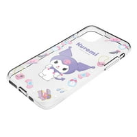 iPhone Pro Case Sanrio Cute Clear Soft Jelly Cover - Circle Kuromi