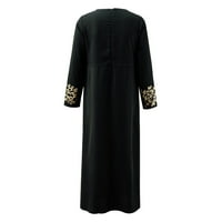 Jesenske haljine za žene Ženska muslimanska dugoročna čipka Abaya za žene Dubai arapska islam haljina